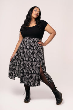 Hell Bunny Anatomy Skulls 40s Dress Black main image 0