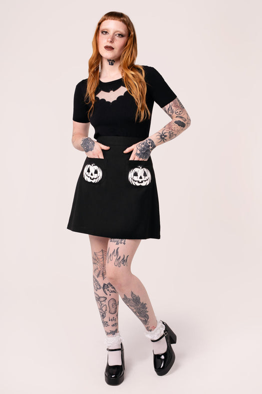 Hell Bunny Skeleton Cardigan Musta Vihrea main image 1