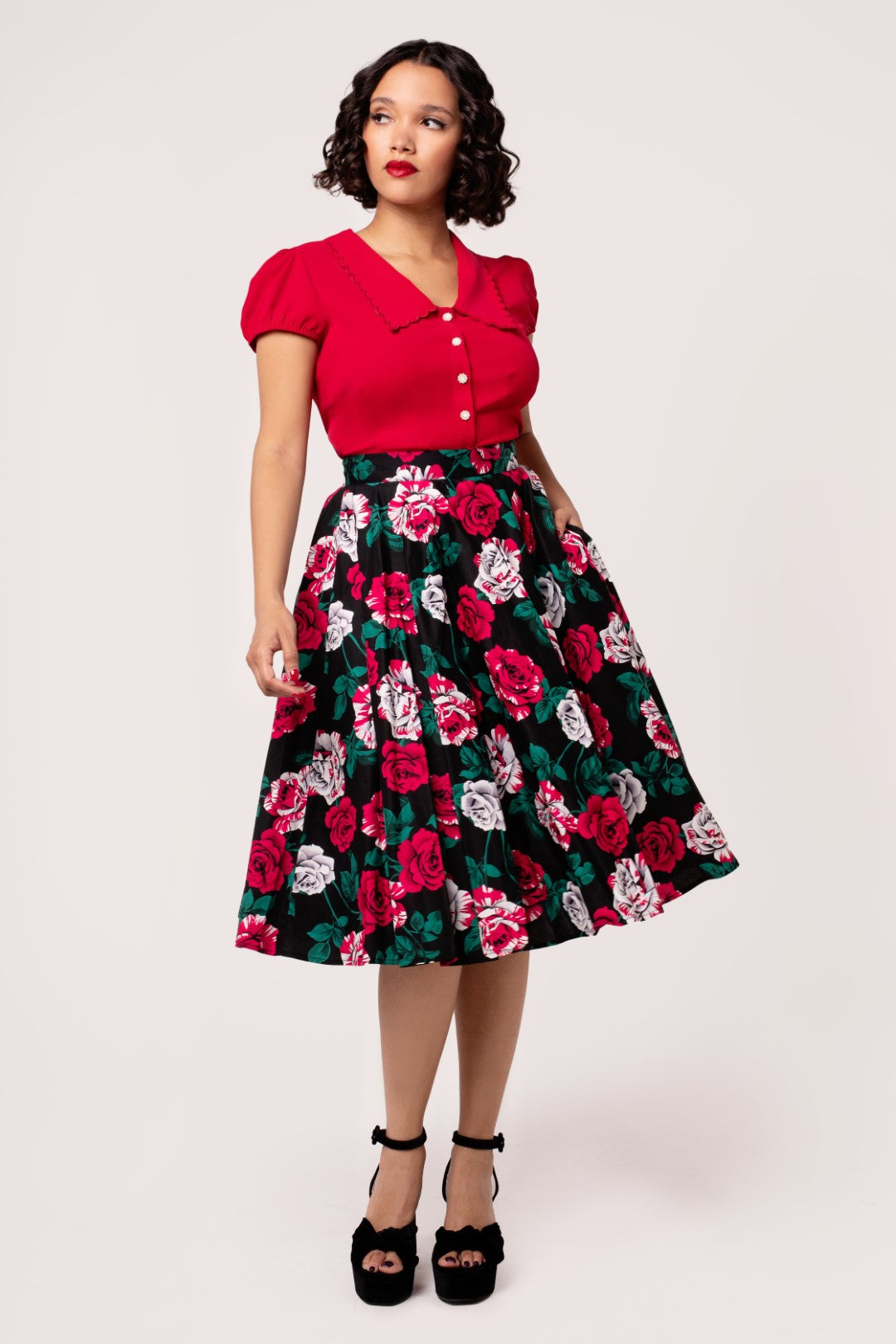 Paint Me Roses Skirt