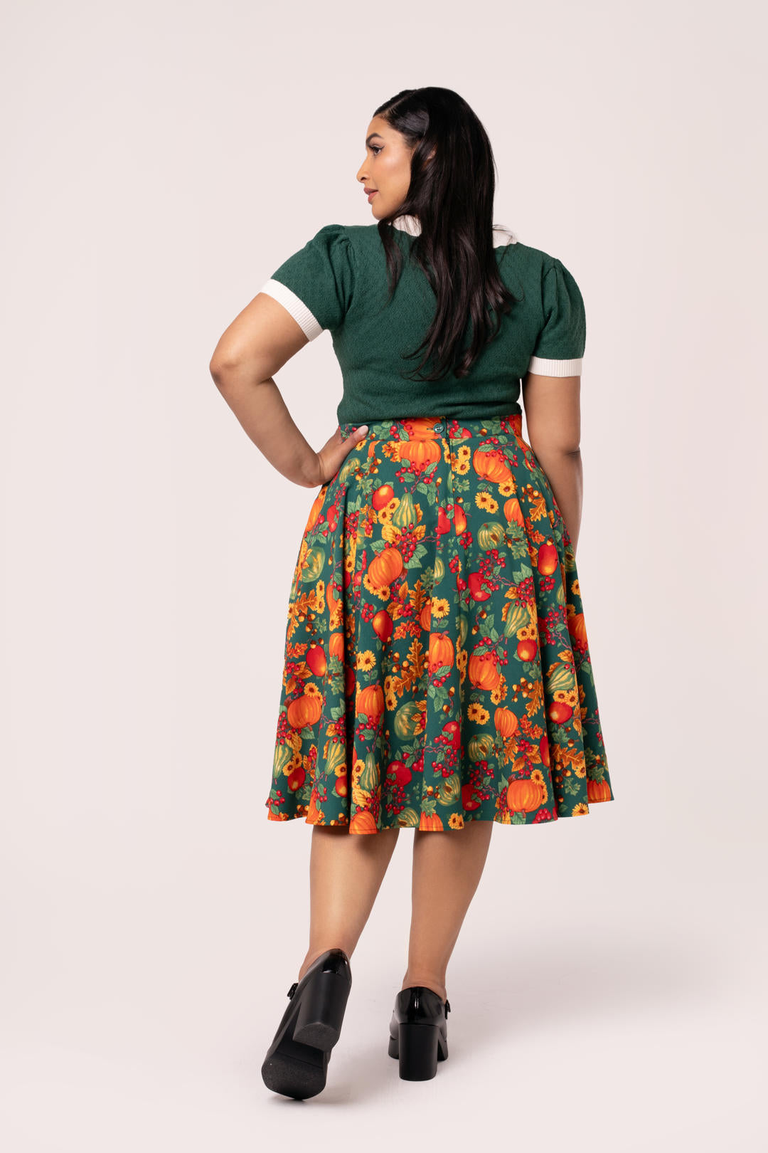 新品 zucca ズッカ MIXED DOTS JERSEY SKIRT Oscar Skirt in Winter Sun Black for Women | La DoubleJ