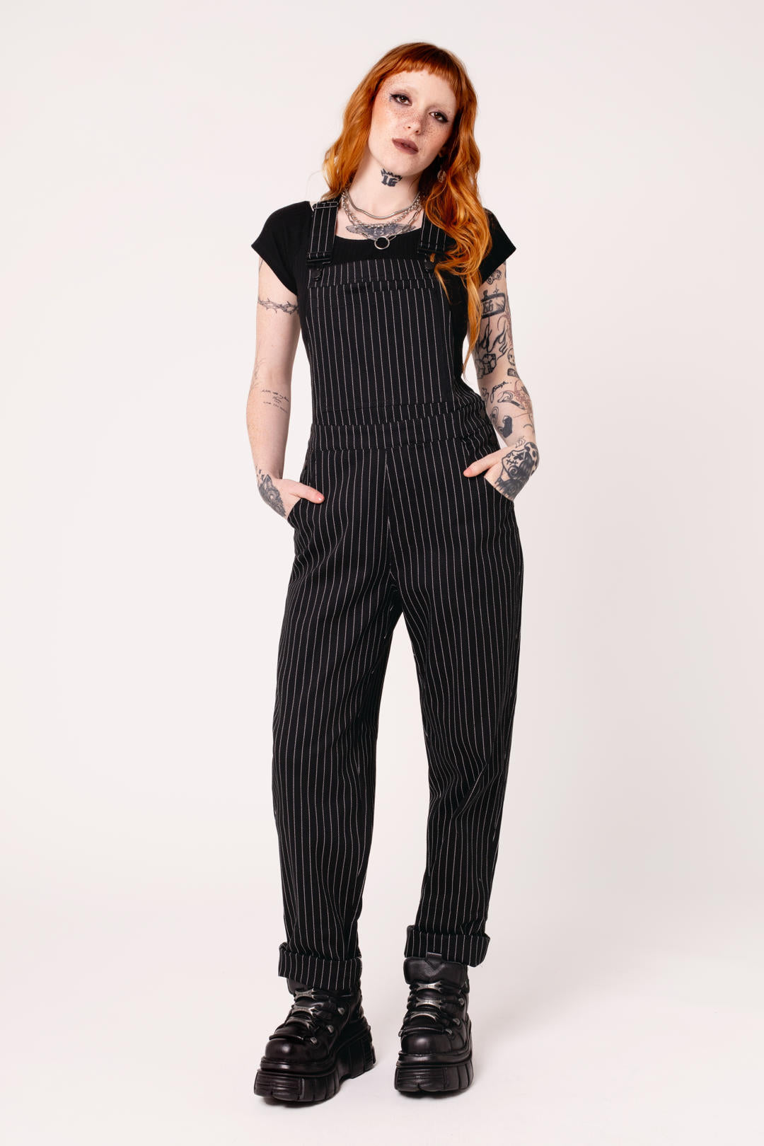 Pinstripe Dungarees