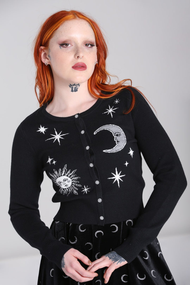 Hell Bunny Lucie Hearts Cardigan Vaaleanpunainen