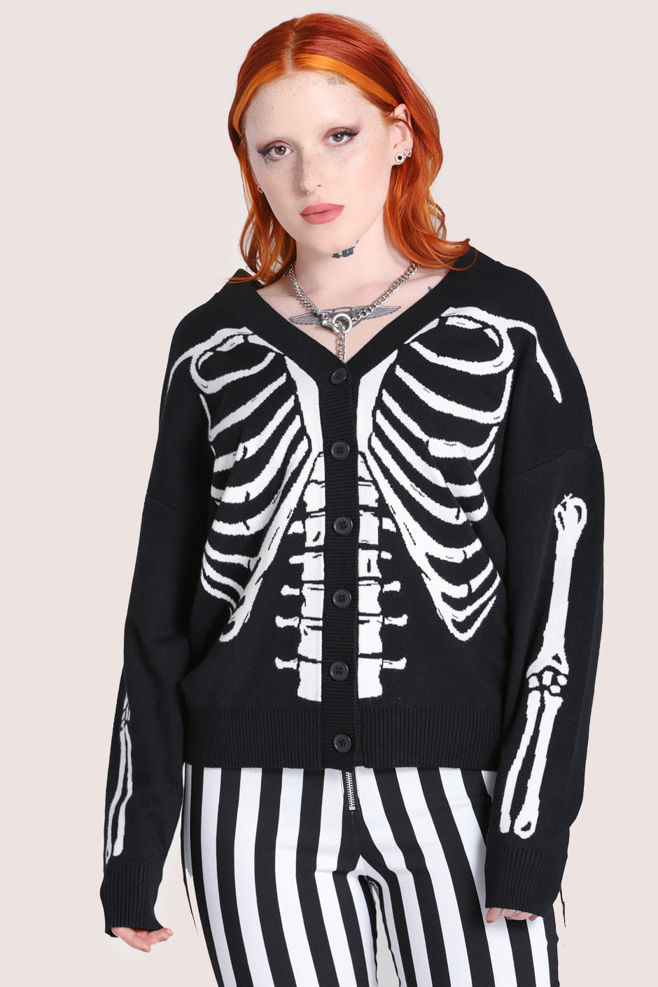 Skeleton Cardigan BKW – Hell Bunny
