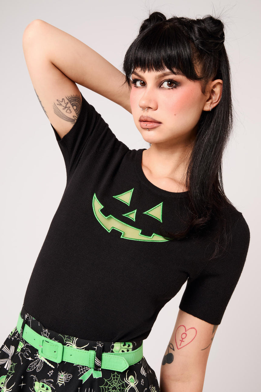 Jack-O-Lantern Top