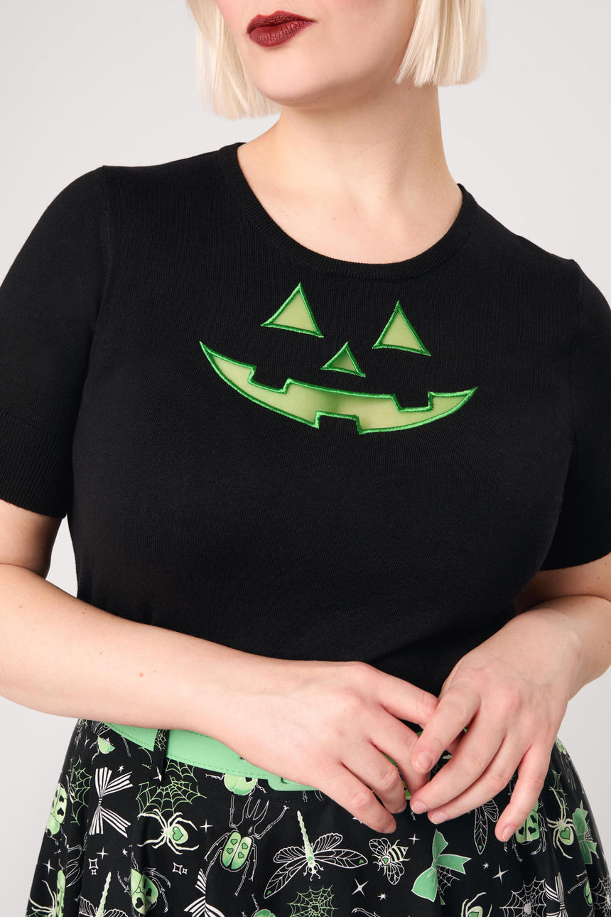 Jack-O-Lantern Top
