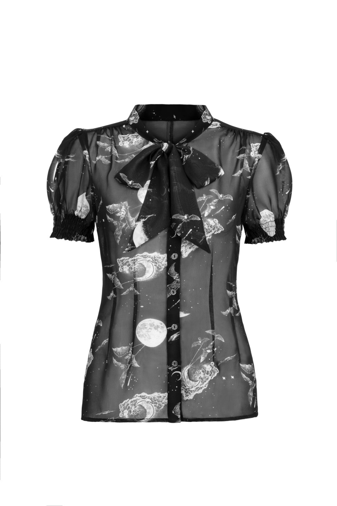 Over The Moon Blouse – Hell Bunny Over The Moon Blouse – Hell Bunny