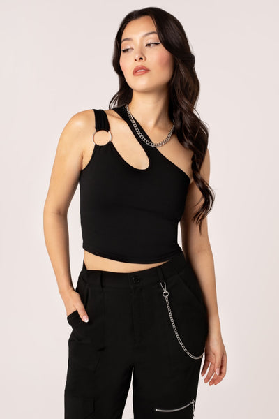トップス hella sheer volume tops /black H60349_MALLORY_TOP_BLK_002_Lar