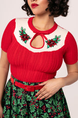 Poinsettia Top