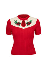 Poinsettia Top