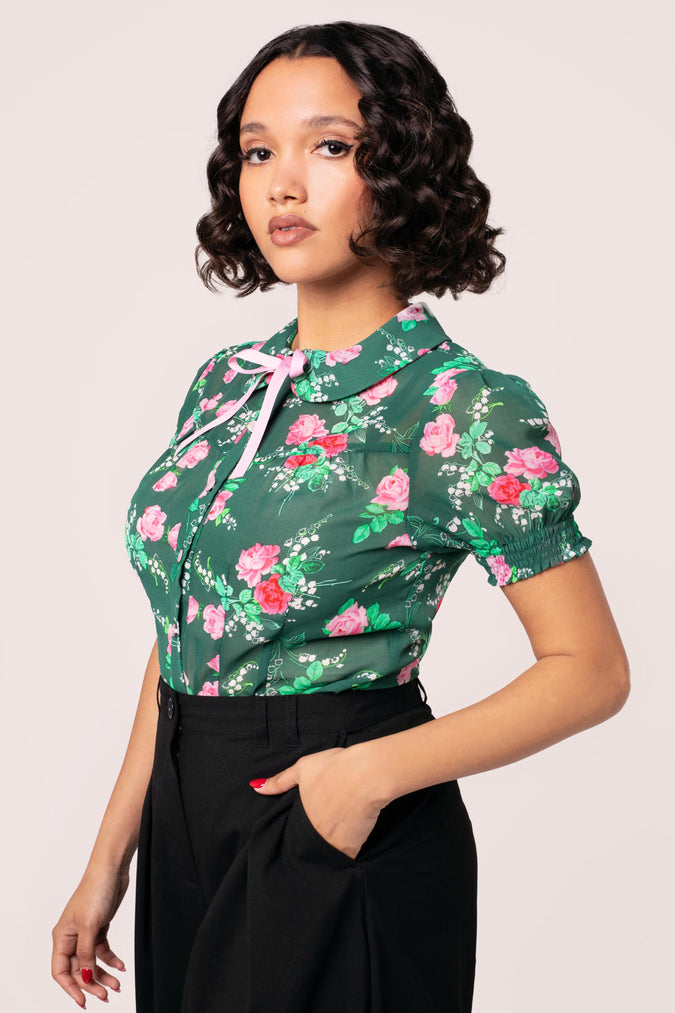 Hell Bunny X Care Bears Roxi 90s Blouse Black