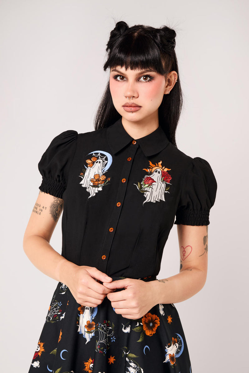 Ghost Flower Blouse