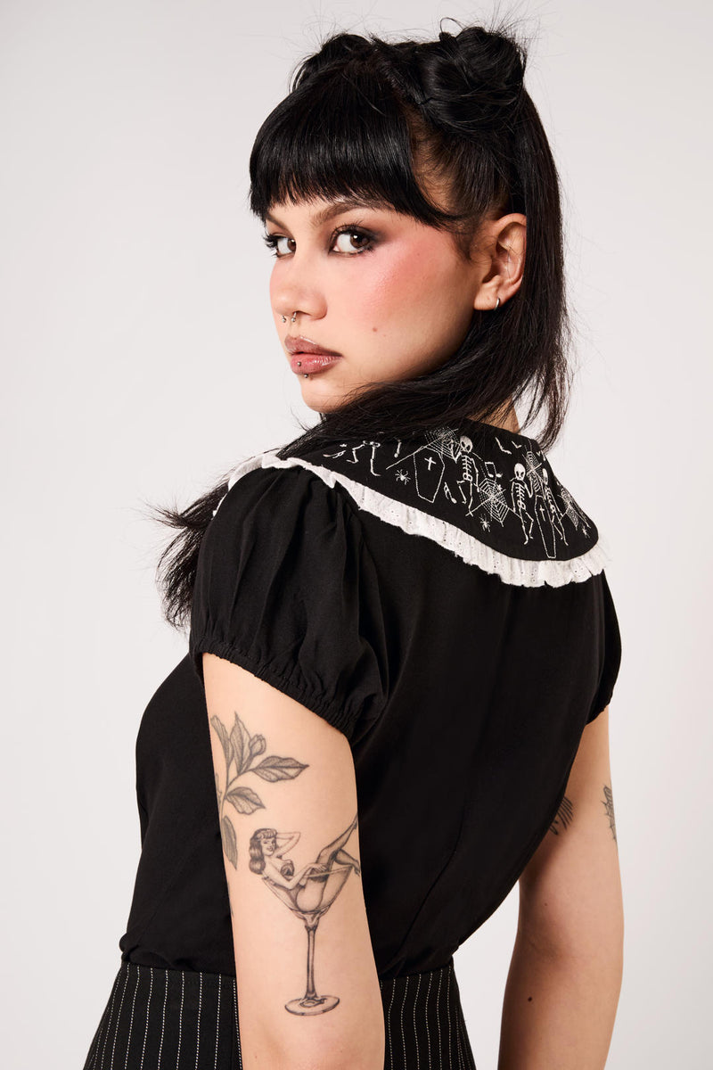 Dance Macabre Blouse