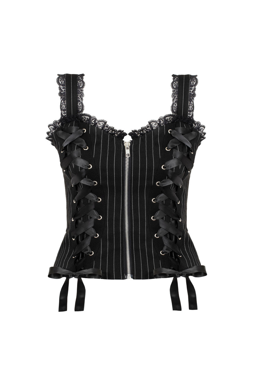 Quinzel C Pinstripe Top
