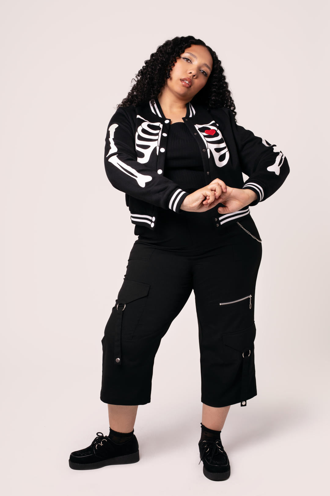 Skelettmädchen-Jacke