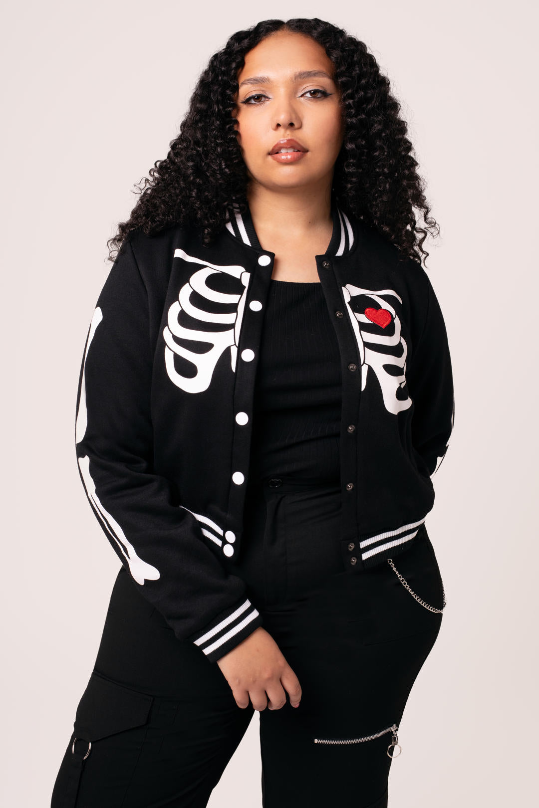 Skelettmädchen-Jacke