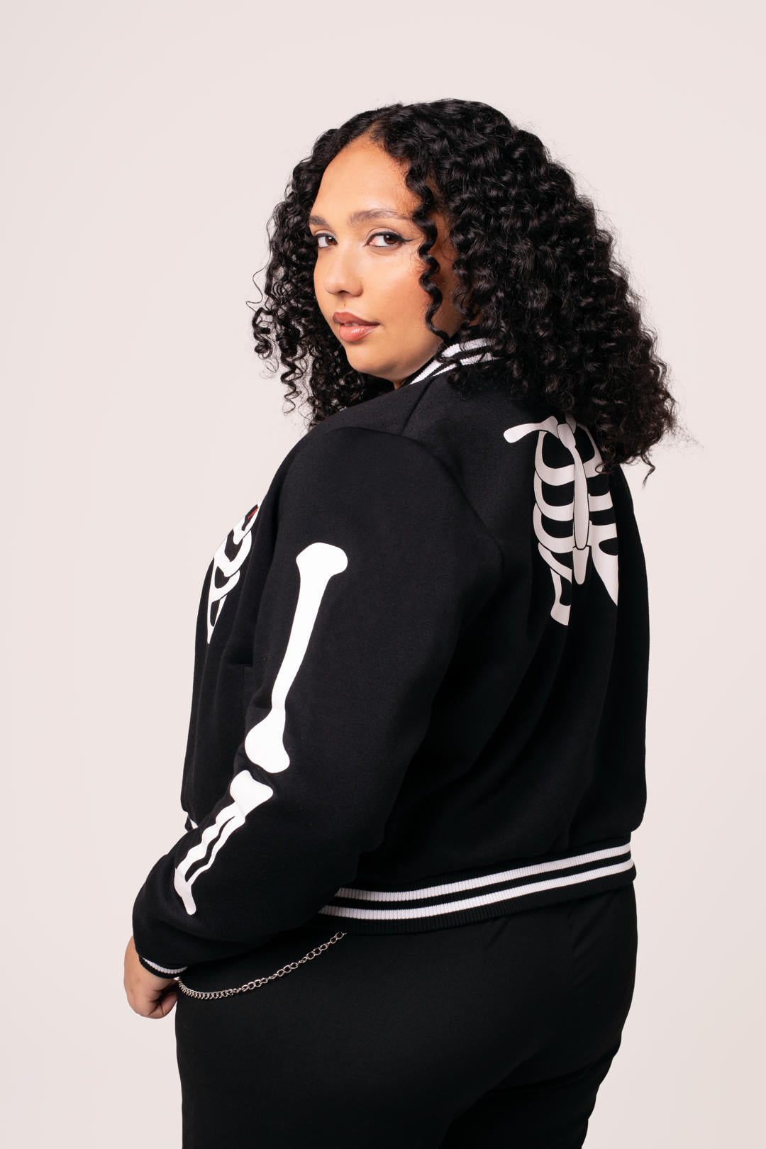 Skelettmädchen-Jacke