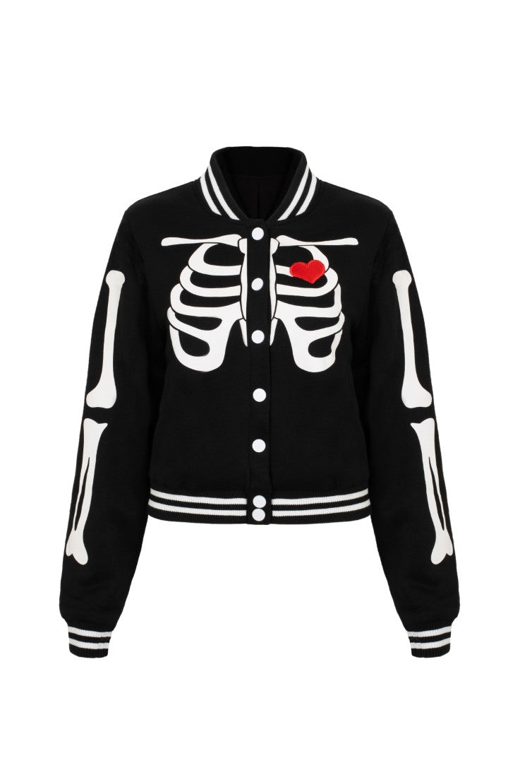 Skelettmädchen-Jacke