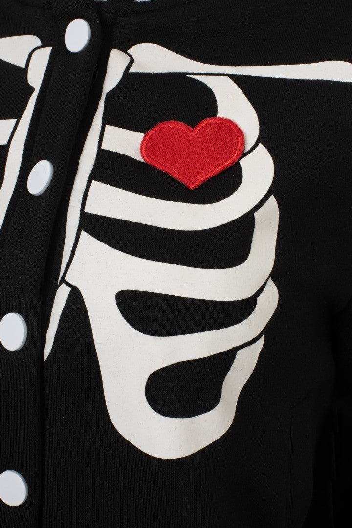 Skelettmädchen-Jacke