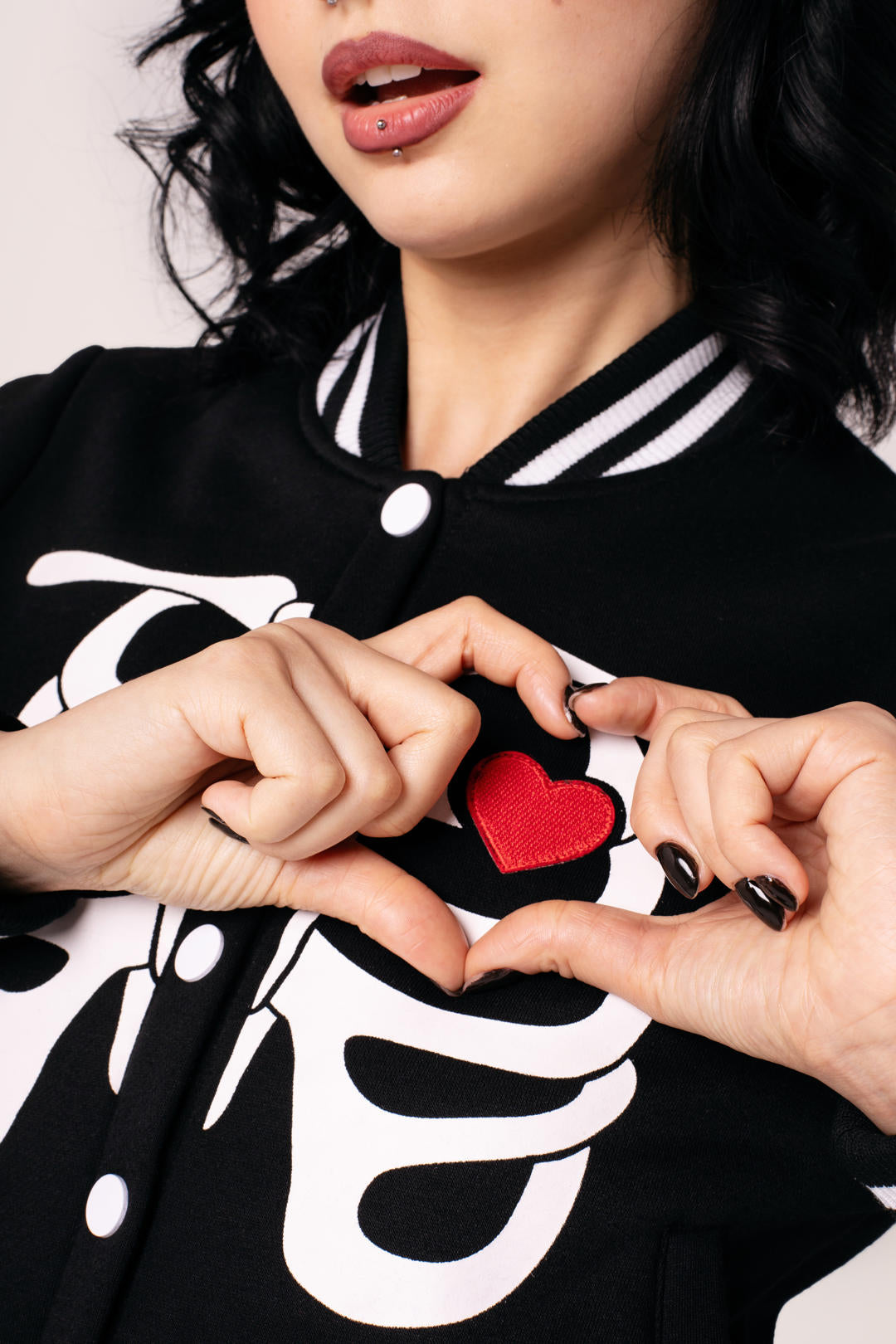 Skelettmädchen-Jacke