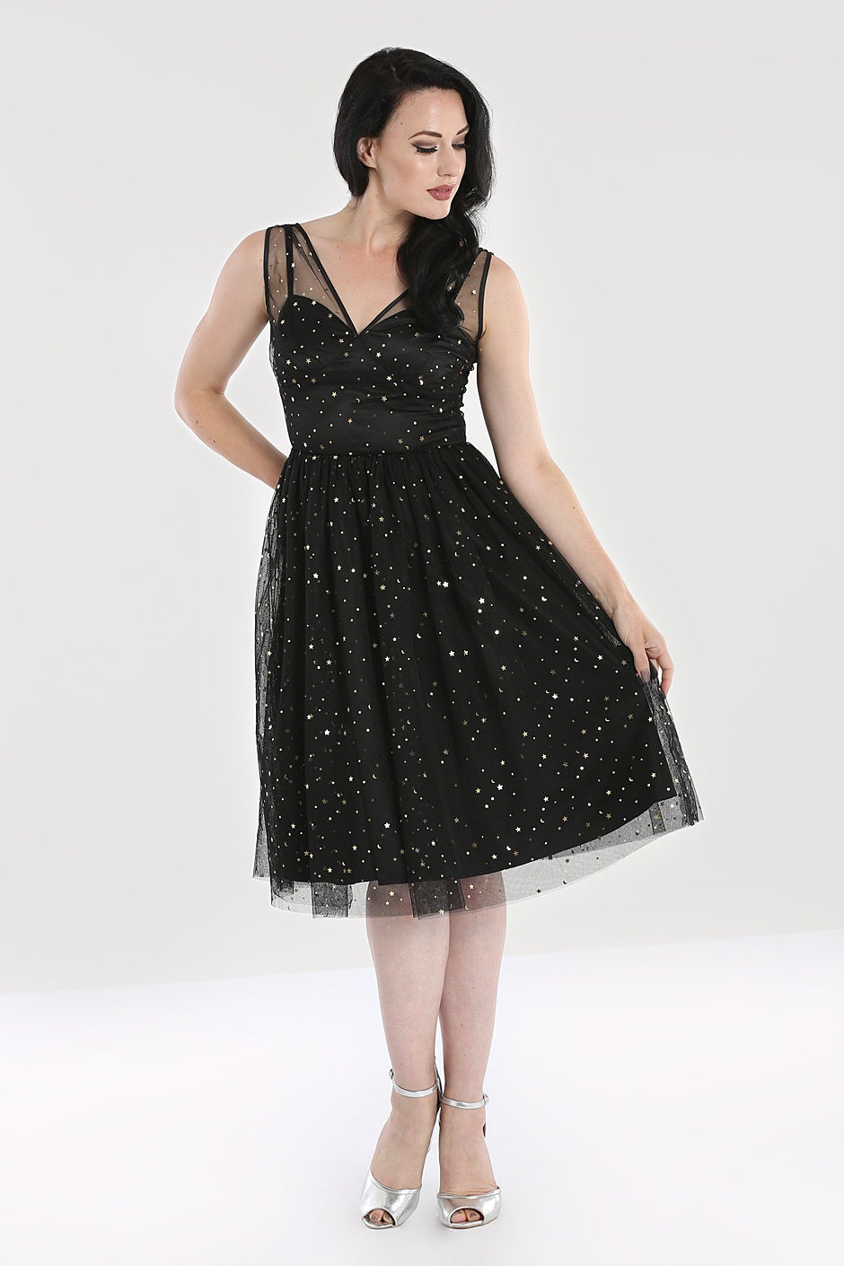 knee length dresses for ladies Infinity Mini Dress – Hell Bunny main image 0