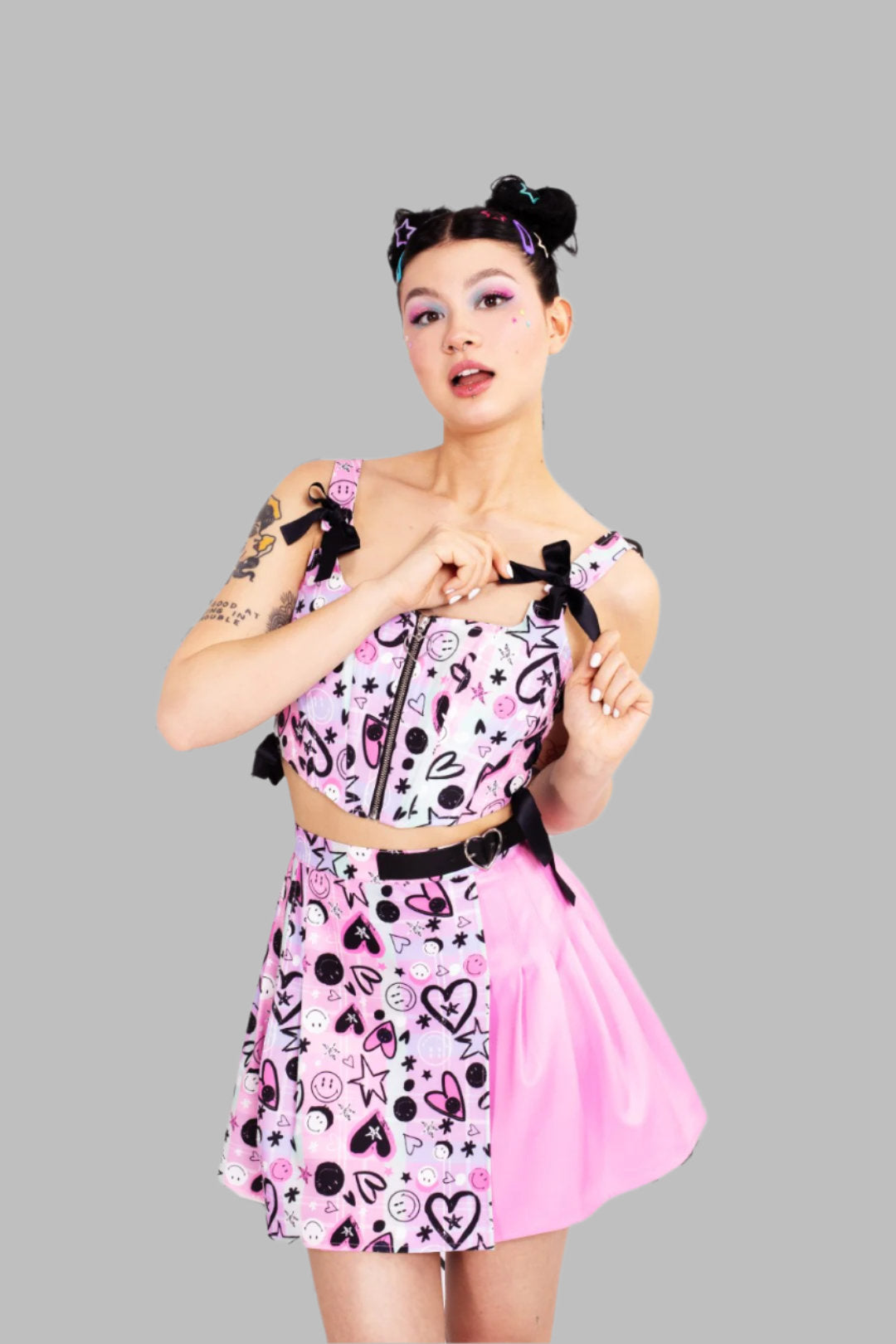 hell bunny dress corset Hellbunny - Harley C Tartan Purple - Dress
