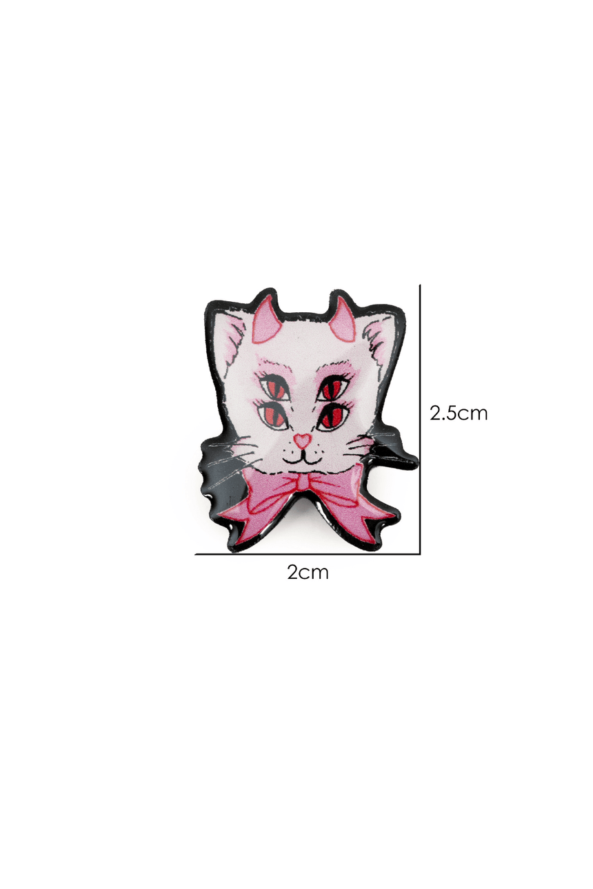 4 Eyed Kitty Pin