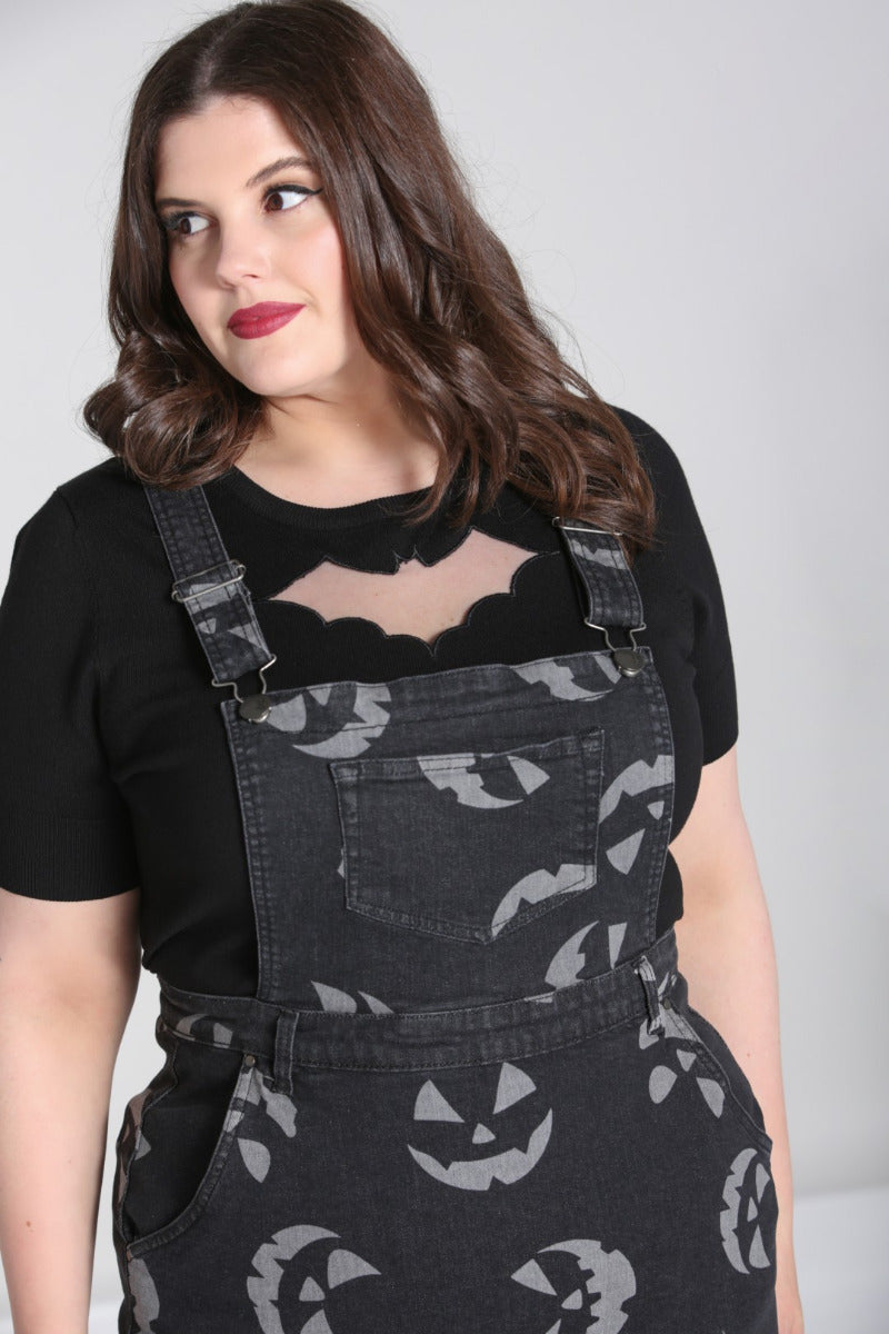 Jack-O-Lantern Latzkleid 