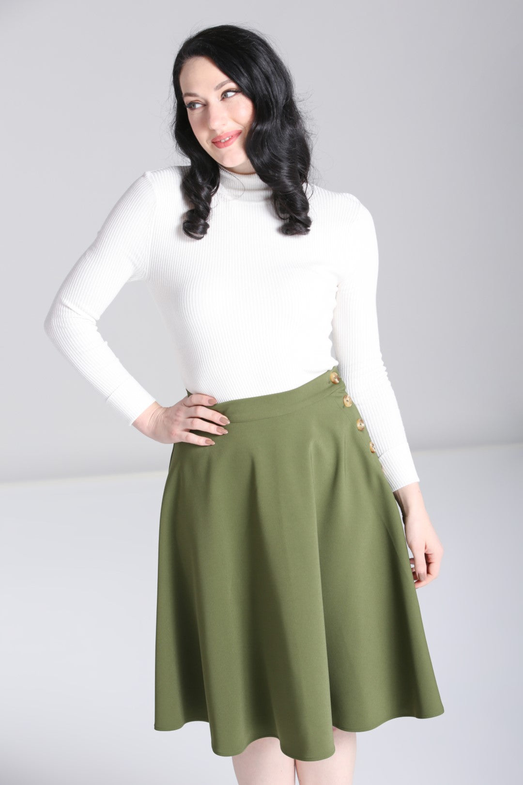 Green Ravenwood Skirt - Hell Bunny