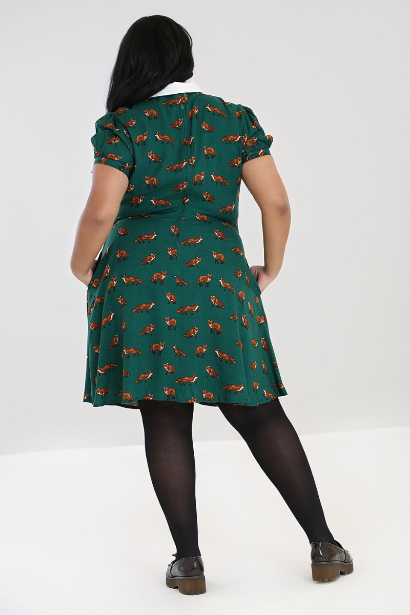 Ada Wong Cosplay Vestido Retro Vixey Zorro Años 60 Hell-Bunny