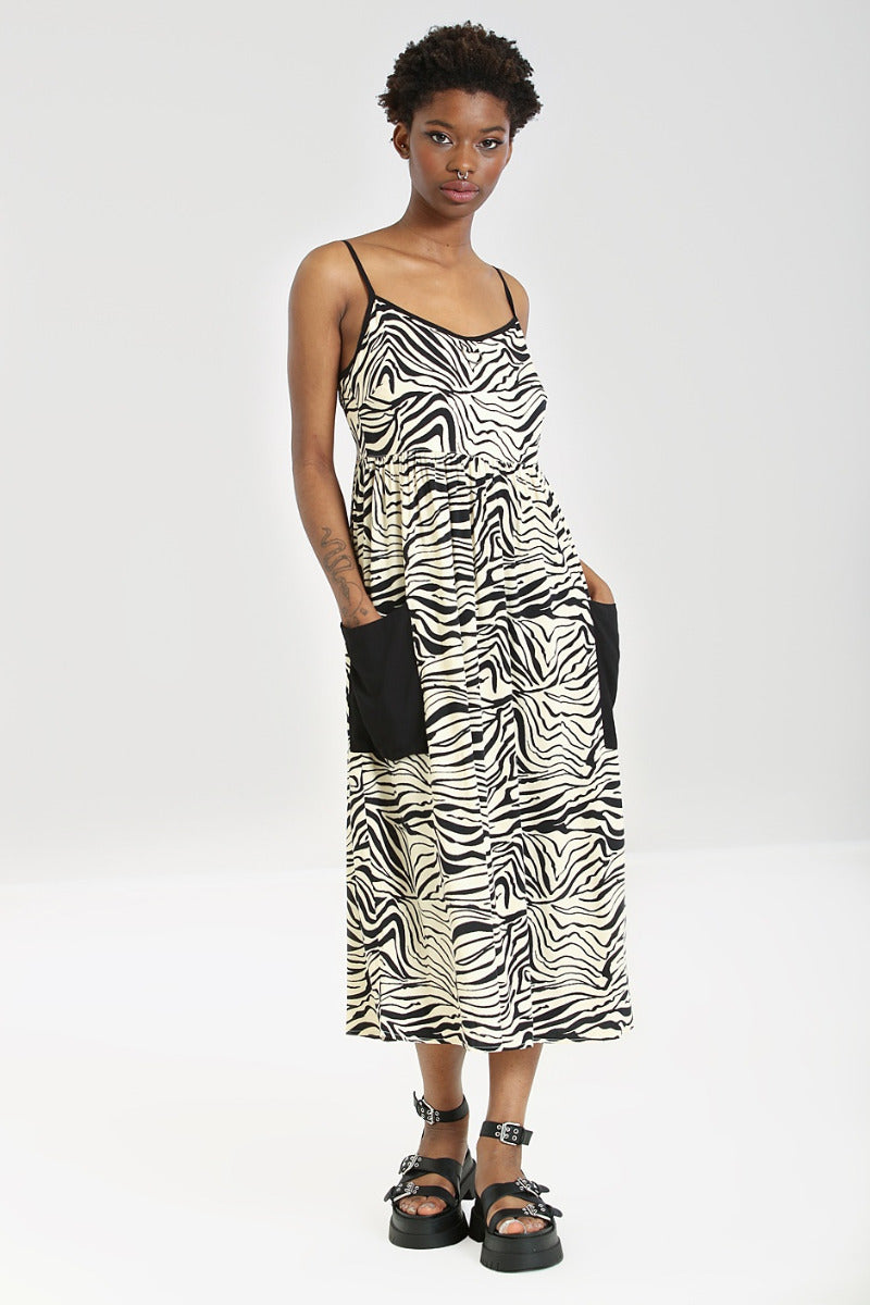 Zebra Maxi  Dress