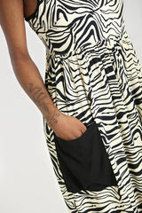 Zebra Maxi  Dress