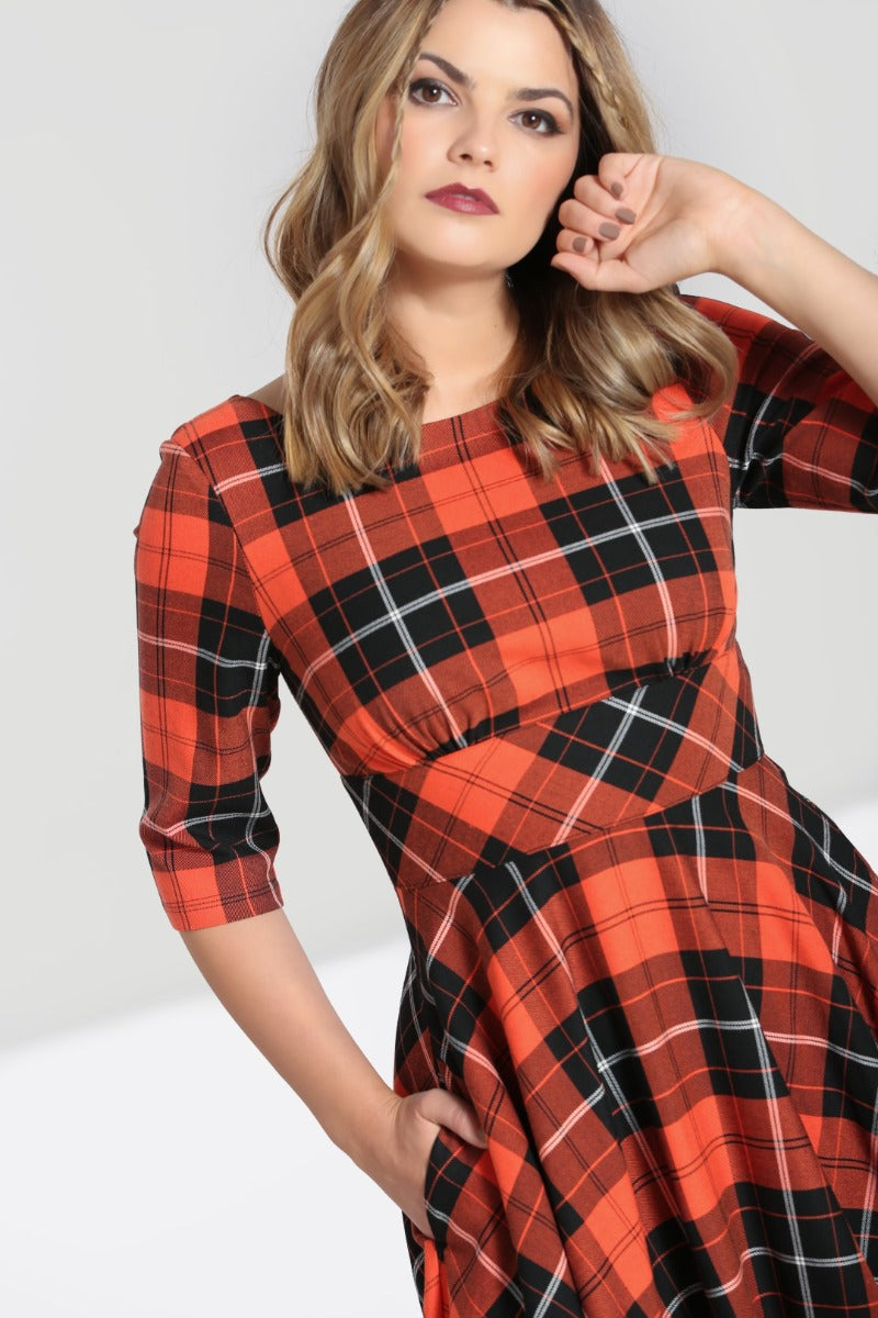 ワンピース Apolina Patchwork CheckerboardWendyDress Apolina Patchwork CheckerboardWendyDress
