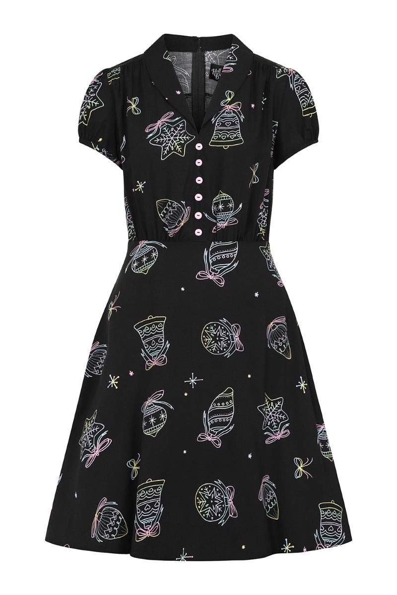 【LOTSYOU】Merry merry Dress Black Clarice Dress – Dress the Population