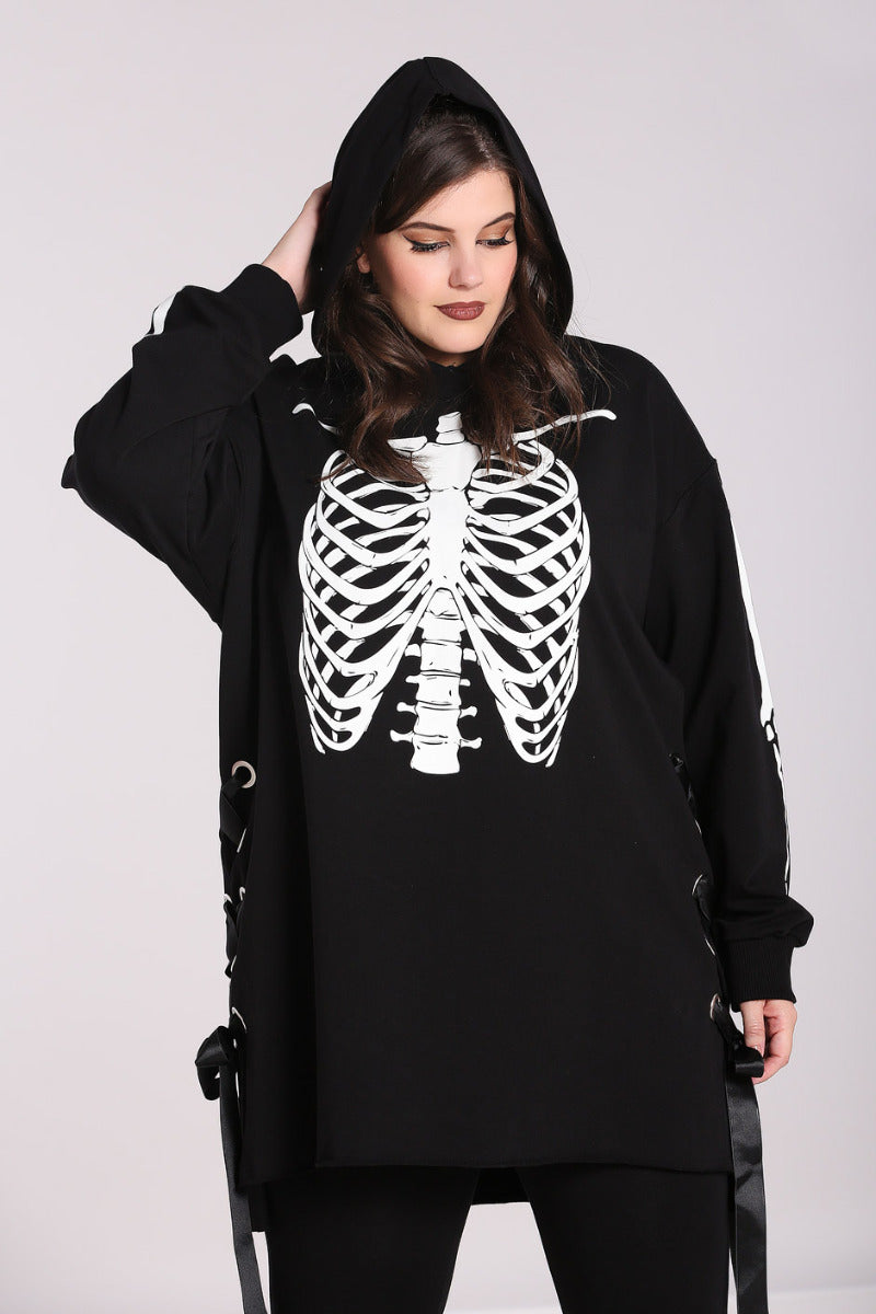 Skeleton Hoodie Dress