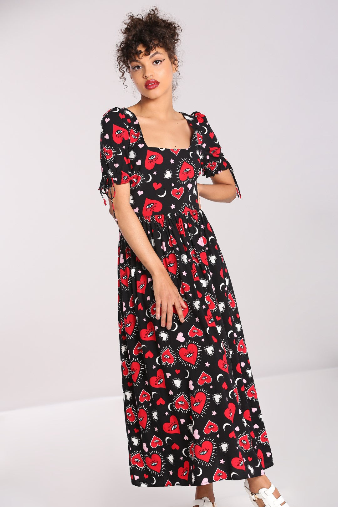 Kate Heart Dress - S / Black Kate Heart Dress - S / Black