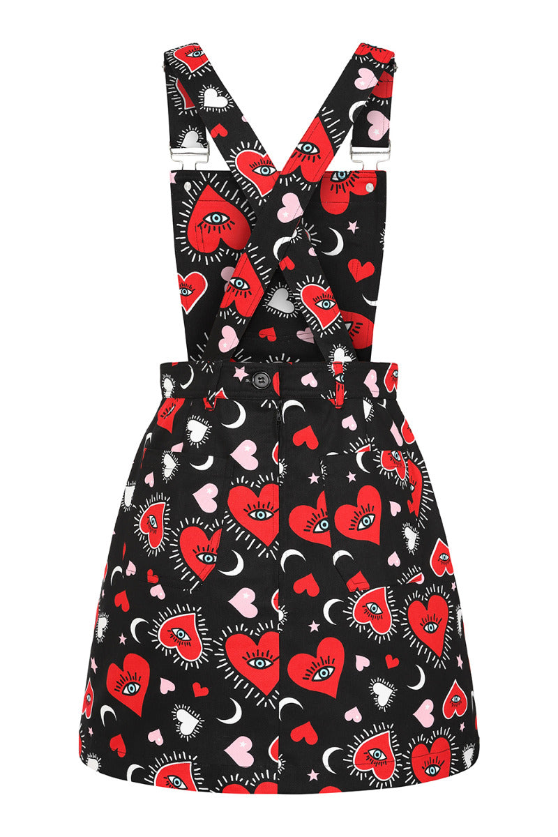 Kate Heart Pinafore Dress