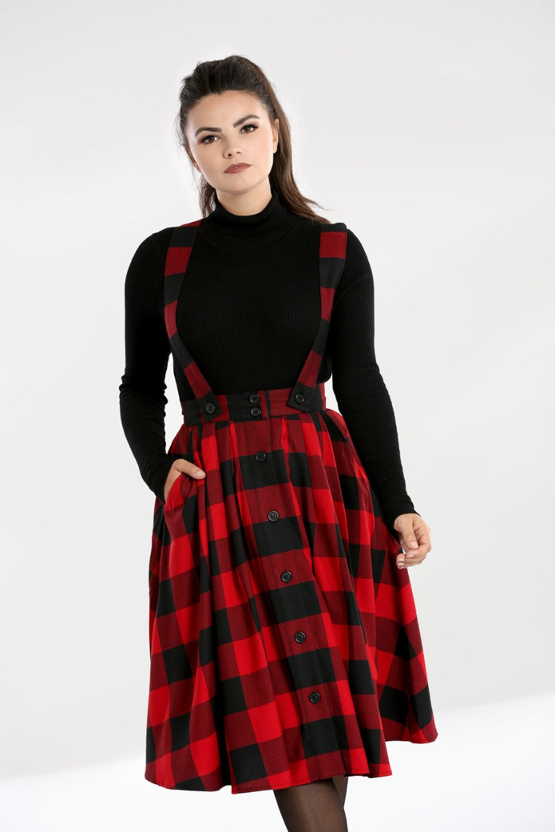 Onyx Pinafore Skirt by DARK IN LOVE brand