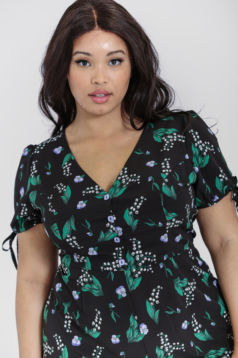 Plus size black playsuit online