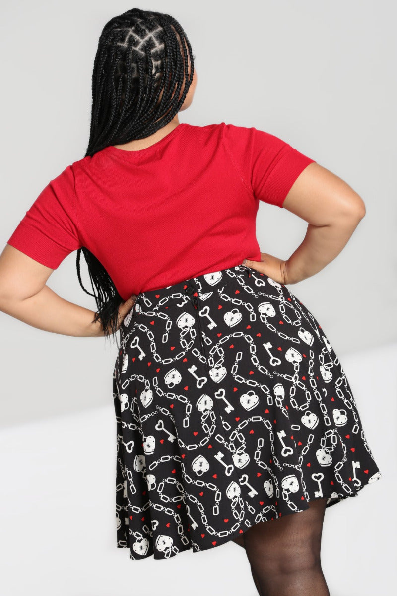 Heart Lock Mini Skirt – Hell Bunny