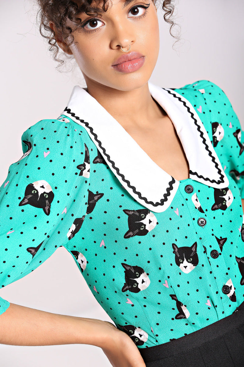 Love Cats Blouse