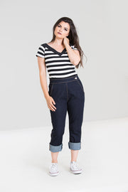 Charlie Denim Caprihosen 