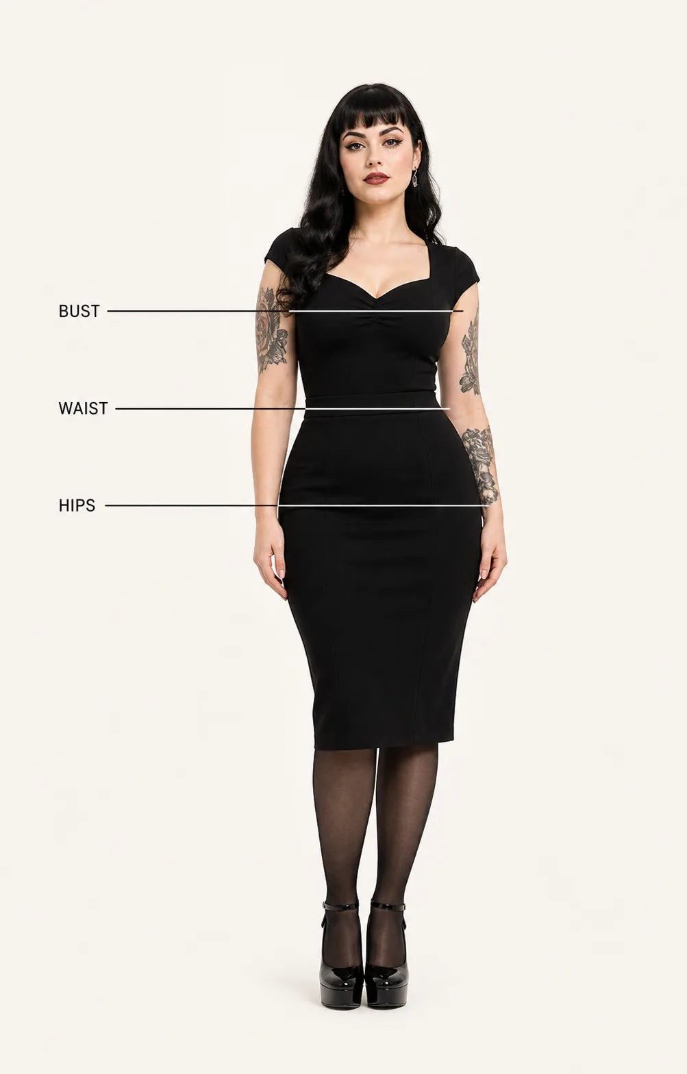 How to measure bust, waist and hips